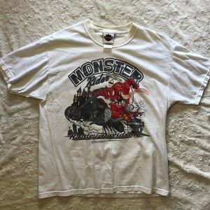 Harley Davidson Motorcycle T-Shirt - Tripp’s, Amarillo Texas - White Large